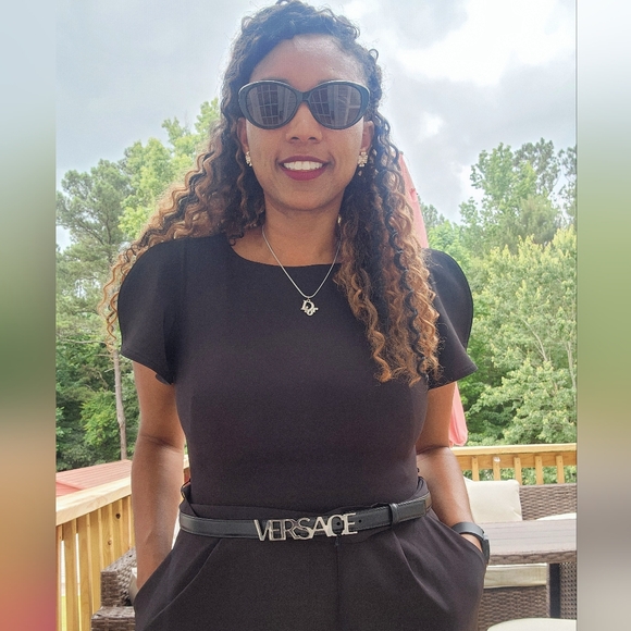 NWT Versace Logo Silver Belt - Picture 3 of 4